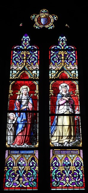 성녀 클로틸다와 복녀 프란치스카 당부아즈_photo by GO69_in the Church of Notre-Dame in Combourg_France.jpg